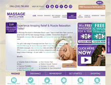 Tablet Screenshot of massagerevolution.com